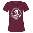 thumbnail image 1 of Shop4Ever Women's True Education Inspiring Quote Martin Luther King Jr.  Graphic T-Shirt X-Large Maroon, 1 of 5