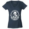 thumbnail image 1 of Shop4Ever Women's True Education Inspiring Quote Martin Luther King Jr.  Slim Fit V-Neck T-Shirt Medium Charcoal, 1 of 5