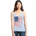 thumbnail image 1 of Shop4Ever Women's United States of America Flag USA 4th of July Racerback Tank Top Small White, 1 of 5
