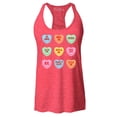 thumbnail image 1 of Shop4Ever Women's Valentine's Day Candy Hearts Conversation Heart Racerback Tank Top Large Red, 1 of 5