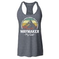 thumbnail image 1 of Shop4Ever Women's Waymaker My God Isaiah 42:16 Racerback Tank Top X-Small Charcoal, 1 of 5