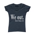 thumbnail image 1 of Shop4Ever Women's We Out. Harriet Tubman, 1849 Slim Fit V-Neck T-Shirt Large Charcoal, 1 of 5