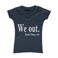thumbnail image 1 of Shop4Ever Women's We Out. Harriet Tubman, 1849 Slim Fit V-Neck T-Shirt Small Charcoal, 1 of 5