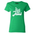thumbnail image 1 of Shop4Ever Women's Y'all Need Jesus Graphic T-Shirt XX-Large Irish Green, 1 of 5