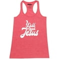 thumbnail image 1 of Shop4Ever Women's Y'all Need Jesus Racerback Tank Top X-Large Red, 1 of 5