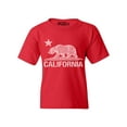 thumbnail image 1 of Shop4Ever Youth California Vintage Bear Graphic Youth T-Shirt Small Red, 1 of 4