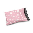 thumbnail image 1 of Shop4Mailers 10 x 13 Glossy Light Pink and White Stars Poly Bag Mailer Envelopes 2 Mil 300 Pack, 1 of 6