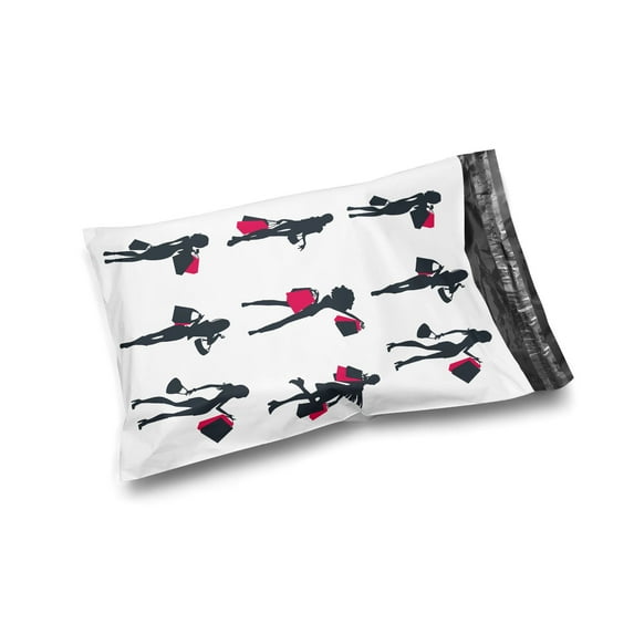 Shop4Mailers 100 10 x 13 Glossy Shopping Ladies Poly Bag Mailer Envelopes 2 Mil 100 Pack