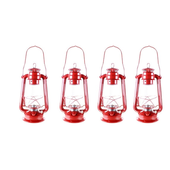 Shop4Omni Red Hurricane Kerosene Oil Lantern Emergency Hanging Light/Lamp - 12 Inches 4