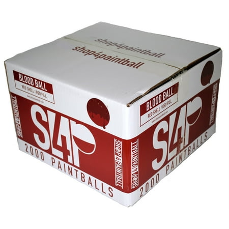 Shop4Paintball - BLOOD BALL - .68 Caliber Paintballs - Red - Case of 2000
