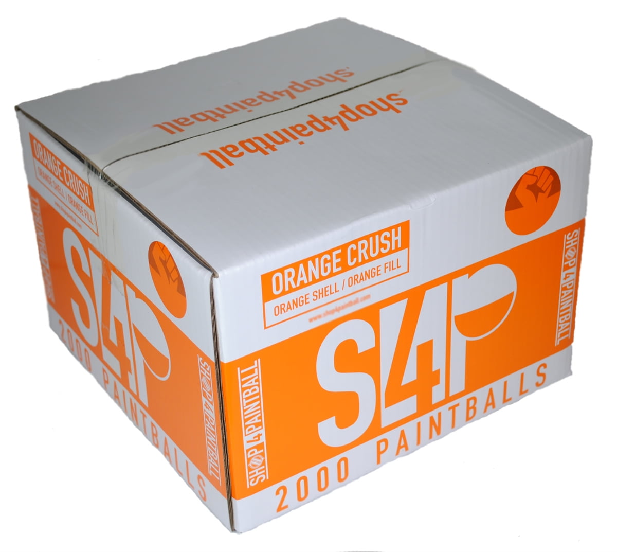 Shop4Paintball ORANGE CRUSH .68 Cal Paintballs Orange/Orange Case