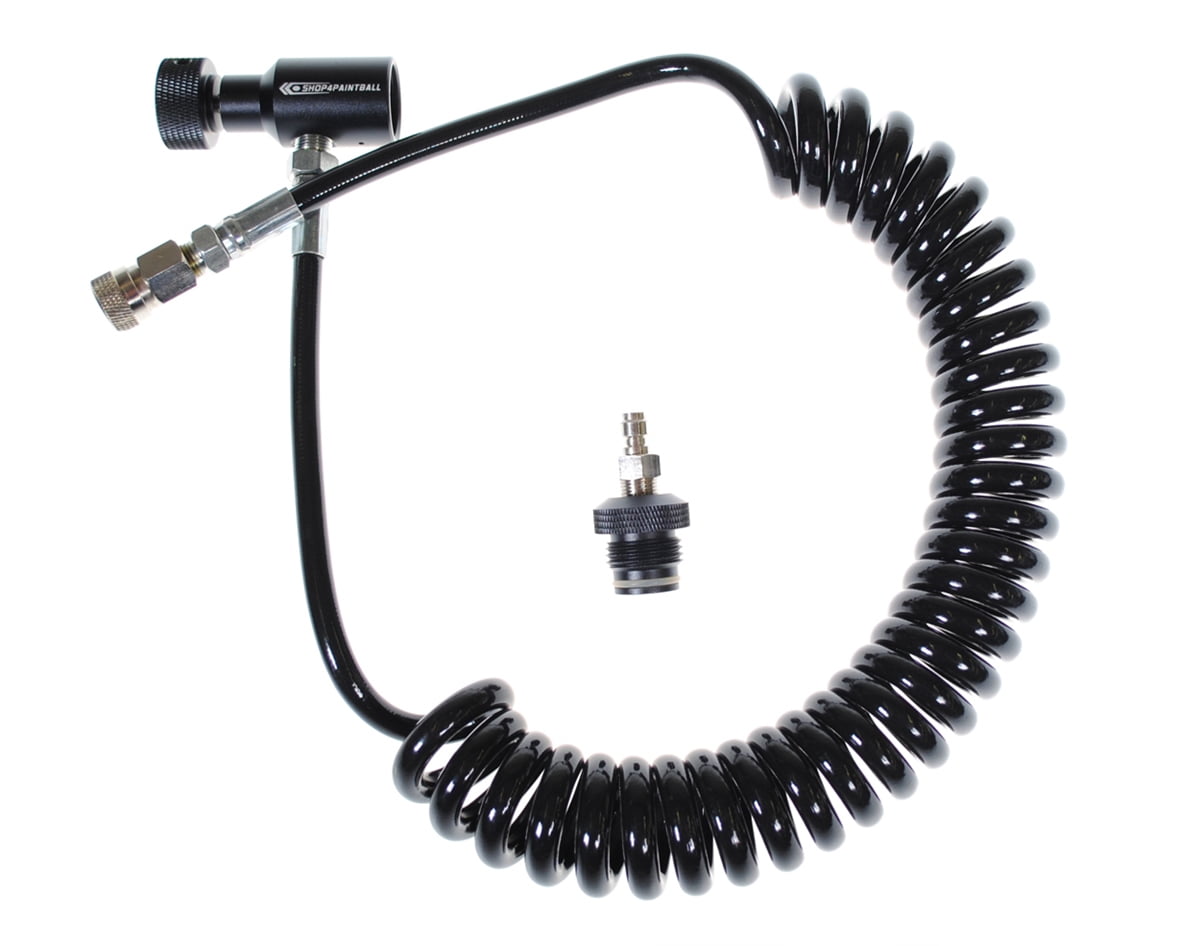 Shop4Paintball REMOTE LINE COIL with Quick Disconnect and Paintball Gun