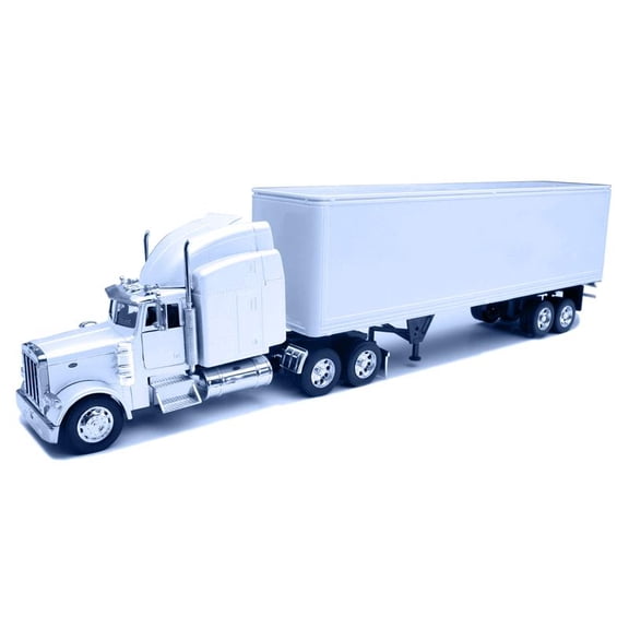 Shop72 1:32 Peterbilt 379 With Dry Van Trailer Play Toy Die Cast Truck Vehicle for Kids, Great Gift Toys for Kids and Adults