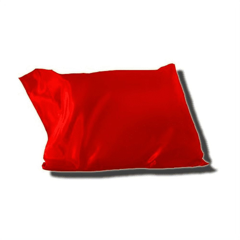 Luxury Satin Pillowcase with Open End" Standard Red Pillow