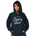thumbnail image 1 of Shopaholic Aunt Cute Cool Fun Auntie Women Plus Size Hoodie Brisco Brands 5X, 1 of 6