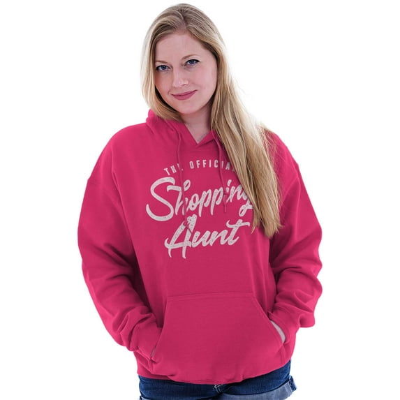 Shopaholic Aunt Cute Cool Fun Auntie Women Plus Size Graphic Pullover Hoodie Brisco Brands 2X
