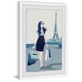 thumbnail image 1 of Shopaholic Goes to France Framed Painting Print, 1 of 6