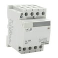 thumbnail image 1 of Shopcorp 63 Amp 4 Pole Normally Open IEC 400V Contactor (Silent Operation) – 110/120VAC Coil, Motor Load 40A and Lighting Load 63A with Mounting Base for DIN Rail, 1 of 7