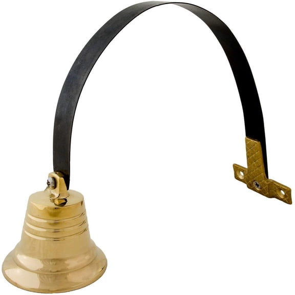 Shopkeeper's Bell Door Chime for Business When Entering - Opening Solid Brass Metal Entry Ringer