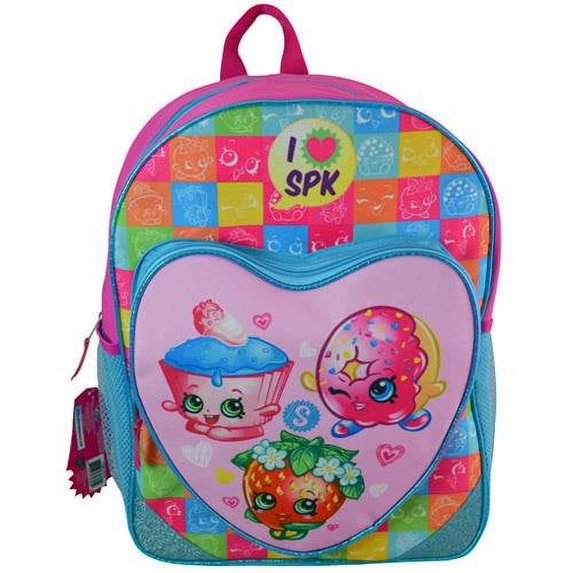 Shopkins 16" Backpack w/Heart Shaped Pocket