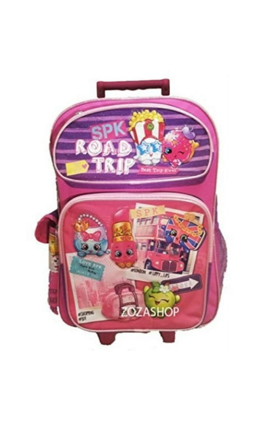 16" Large Roller Backpack Pink Rolling Backpack NEW