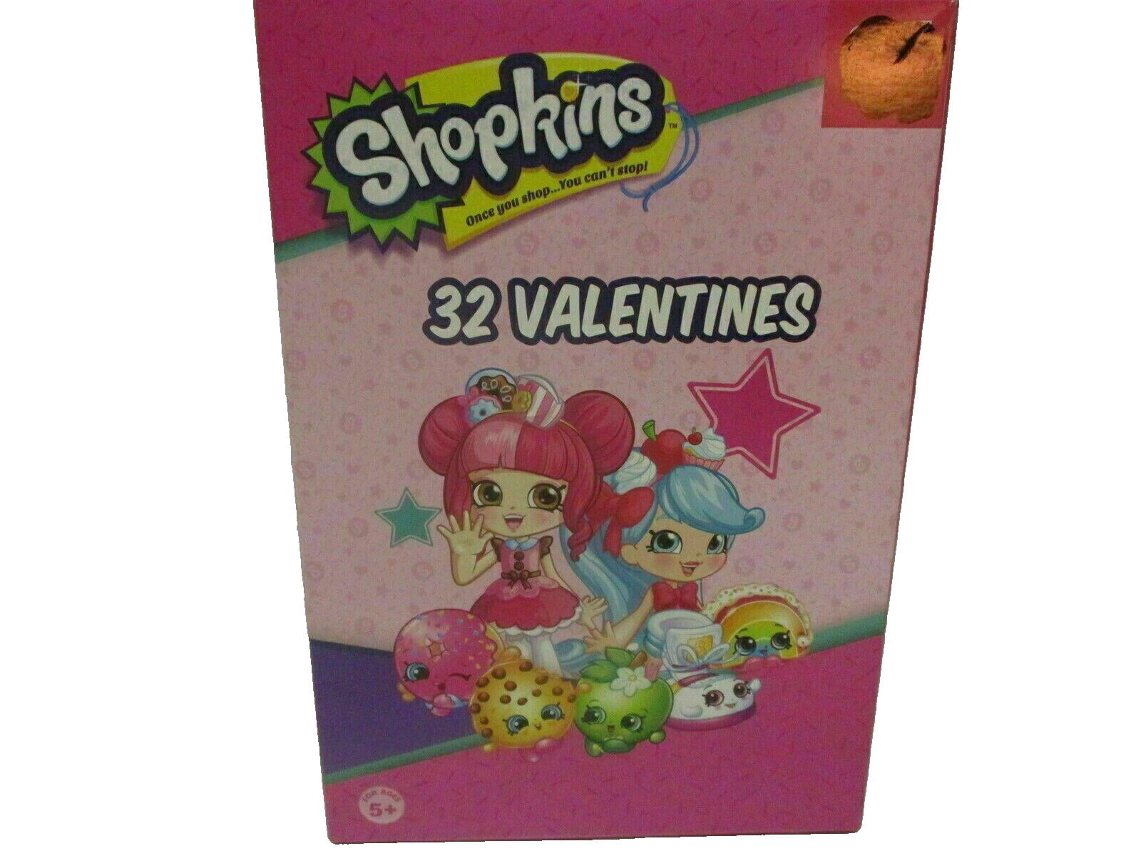 Shopkins 32 Valentines Cards With 8 Fun Designs - Walmart.com