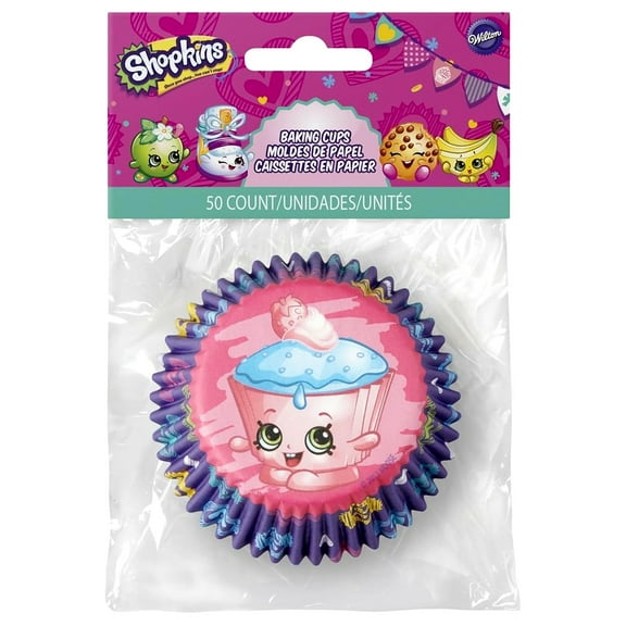 Shopkins 50 Baking Cups Party Cupcakes Liners Wilton