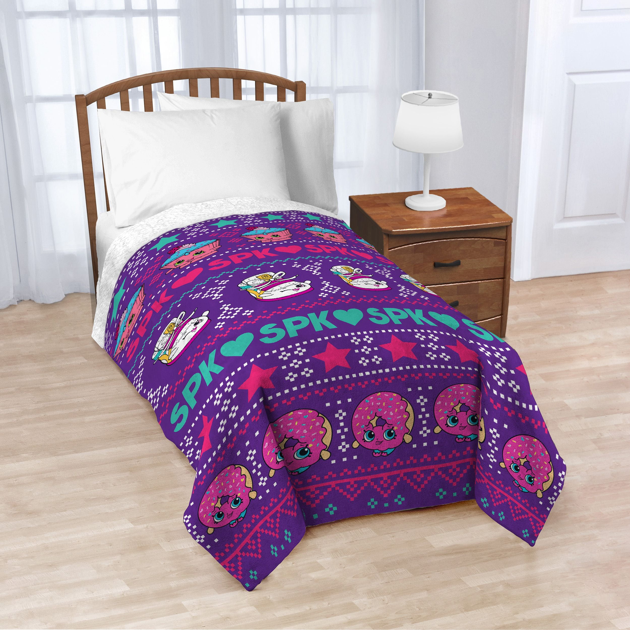 Shopkins 60 x 90 Sherpa Back Blanket 1 Each