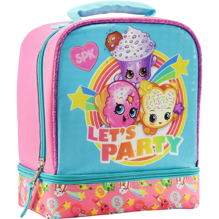 SHOPKINS BACKPACK & LUNCH BOX SET! BESTIES FOR LIFE PURPLE LARGE BAG 16”  NWT