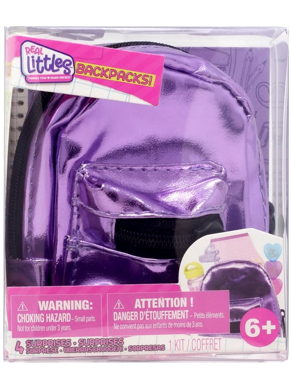 Shopkins Backpacks! Series 4 Metallic Purple Mystery Pack