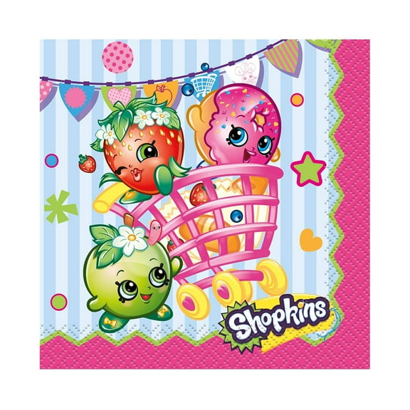 Shopkins Beverage Napkins, 16ct