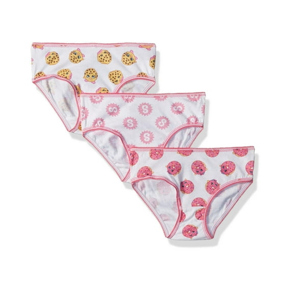 Shopkins Big Girls 3 Pack Hipster Panty Female, Pink, Size: 4