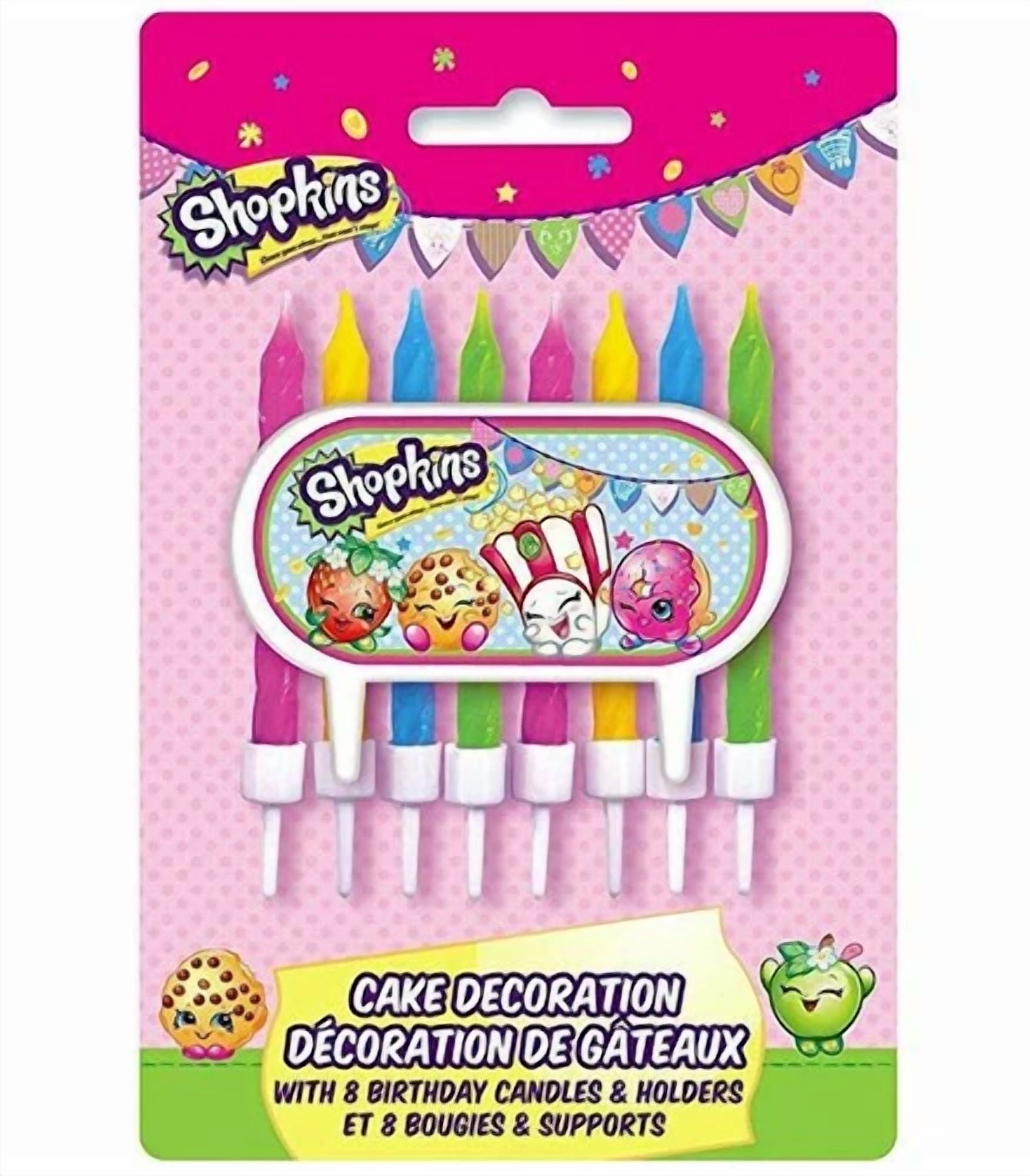 Shopkins Cake Topper & Birthday Candle Set