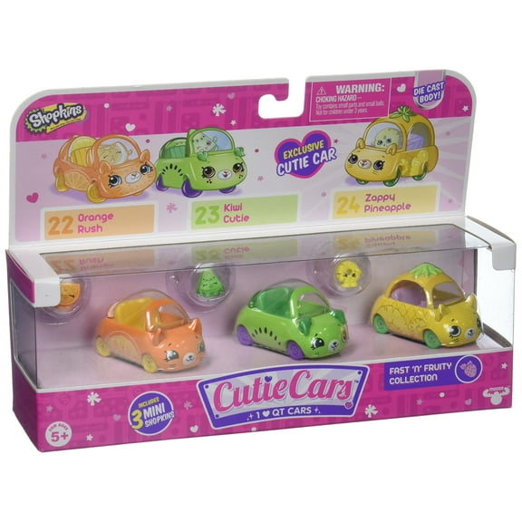 Shopkins Cutie Car Spk Season 1 Fast N Fruity 3 Pack