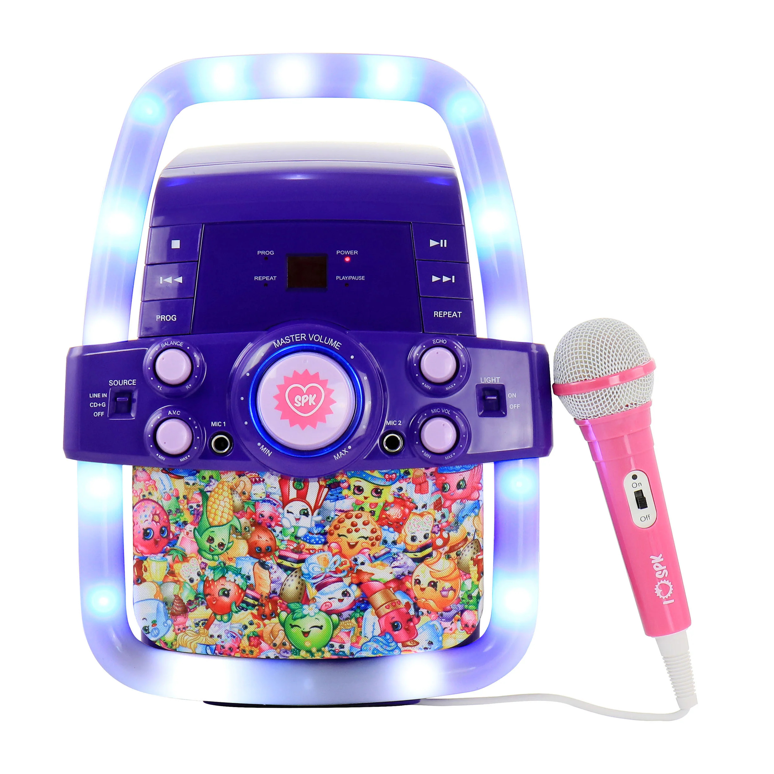 Shopkins Flashing Light Karaoke Machine with Microphone - image 1 of 3