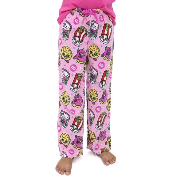 Shopkins Girls Pink Plush Fleece Pajama Lounge Pants 21SO155GPT