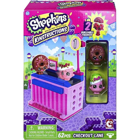 Shopkins Kinstrucions Checkout Lane Style 1 62 Pc Building Kit