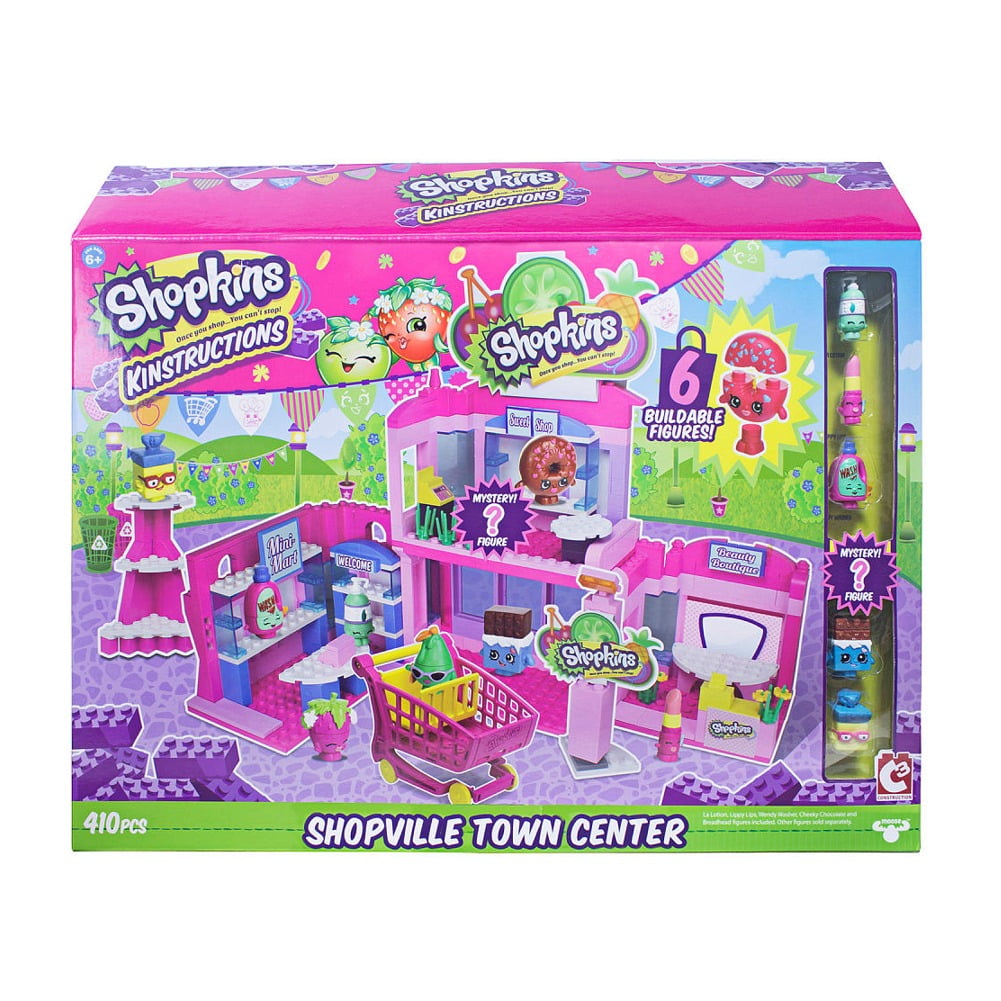 Shopville Town Center Shopkins Kinstructions Deluxe Set - Walmart.com