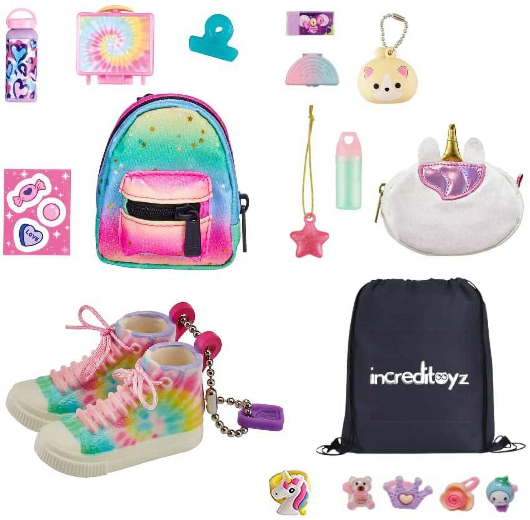 Shopkins Real Littles Collectable Micro Backpack, Handbag and Sneakers, 3-pk Increditoyz Gift Bundle, Girl's, Size: One Size