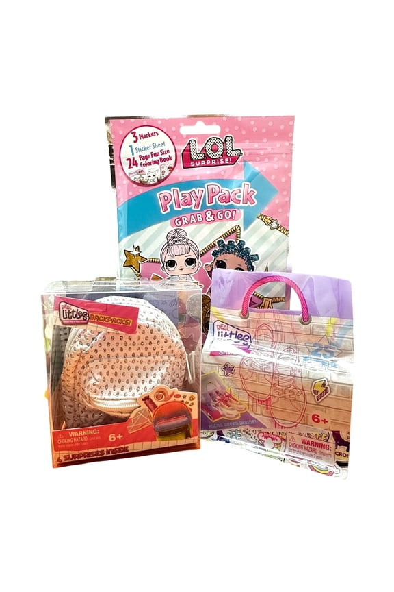 Real Littles Collectable Micro Backpack and Sneakers Surprise 3-Pack