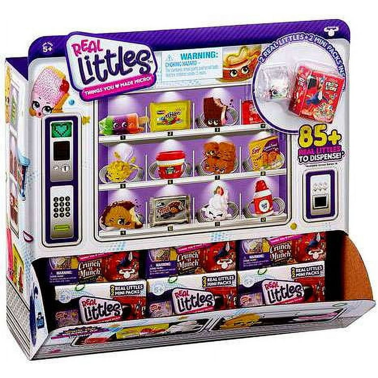 Shopkins Real Littles Vending Machine & 2 Packs Unboxing