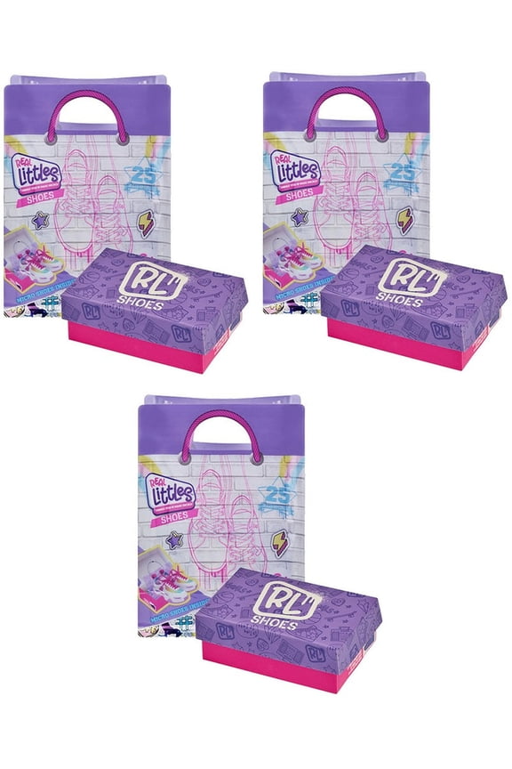 Shopkins Real Littles Sneakers (Bundle of 3 Mystery Packs)