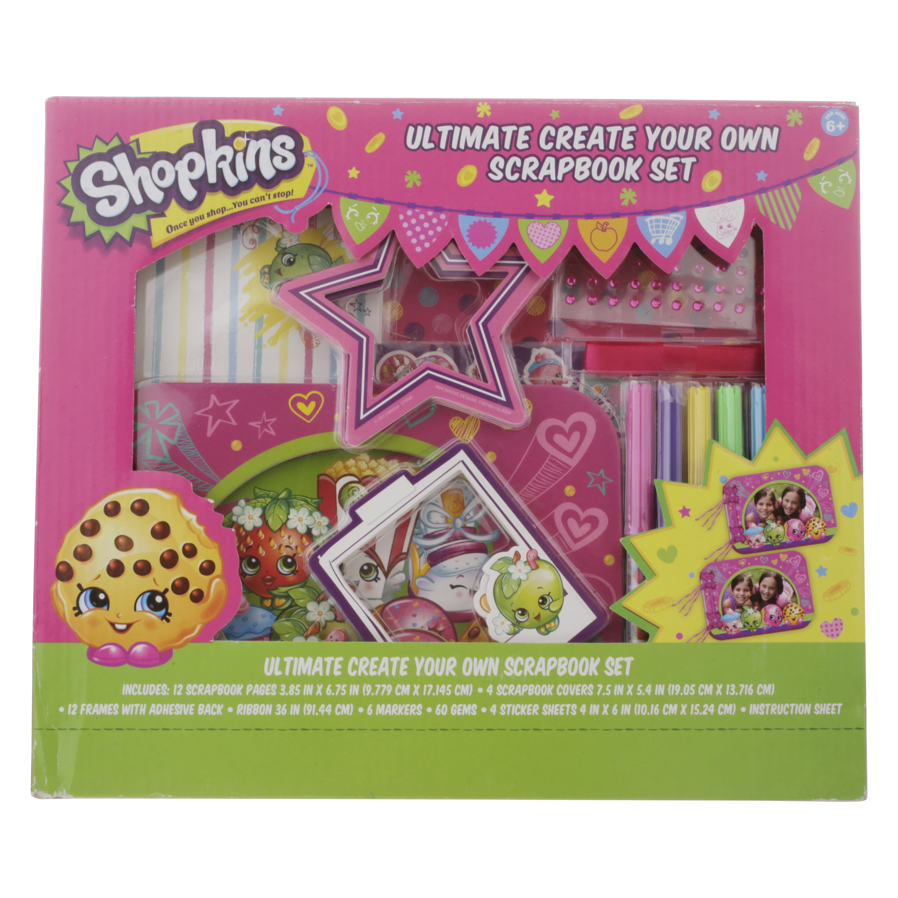 NEW Shopkins Ultimate Create Your Own Scrapbook Set Innovative Designs Age  6+