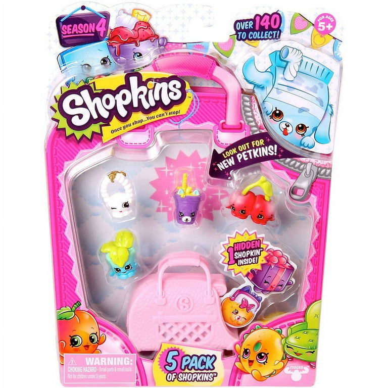 Shopkins Season 4, 5pk, over 140 to Collect in This Series - Playset 