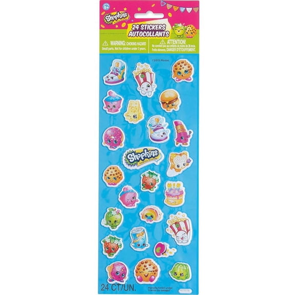 Shopkins Sticker Puffy Sheet, 1ct