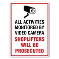 thumbnail image 1 of Shoplifting Sign – Shoplifters Will Be Prosecuted Warning Signs Crime Prevention Signs Metal Tin Sign Caution Danger Safety Security Warning Notice Signs Size: 8 x 12 inch, 1 of 5