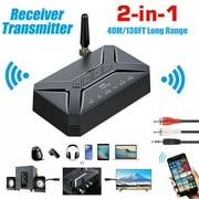 Shopmall Bluetooth Wireless Audio Receiver Transmitter Adapter for RCA 3 5mm AUX USB 40m Operation Range 3 in 1 Audio Play