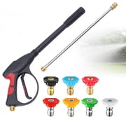 4000PSI Pressure Washer Gun with Extension Wand, High Power Washer Handle with M22-14mm, Car Wash Spray Gun +Extension Tube+7 Nozzle Kit