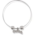 thumbnail image 1 of Shopoholic Text Fancy Charm Bangle, 1 of 5