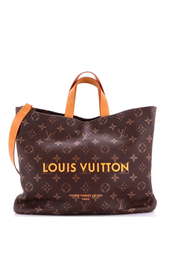 Shopper Tote Monogram Leather MM By Rebag